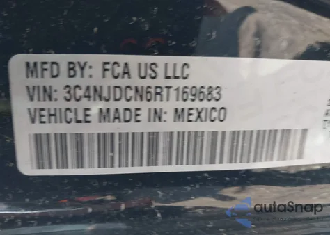 2024 Jeep Compass Limited 4X4 from USA, damaged, VIN 3C4NJDCN6RT169683